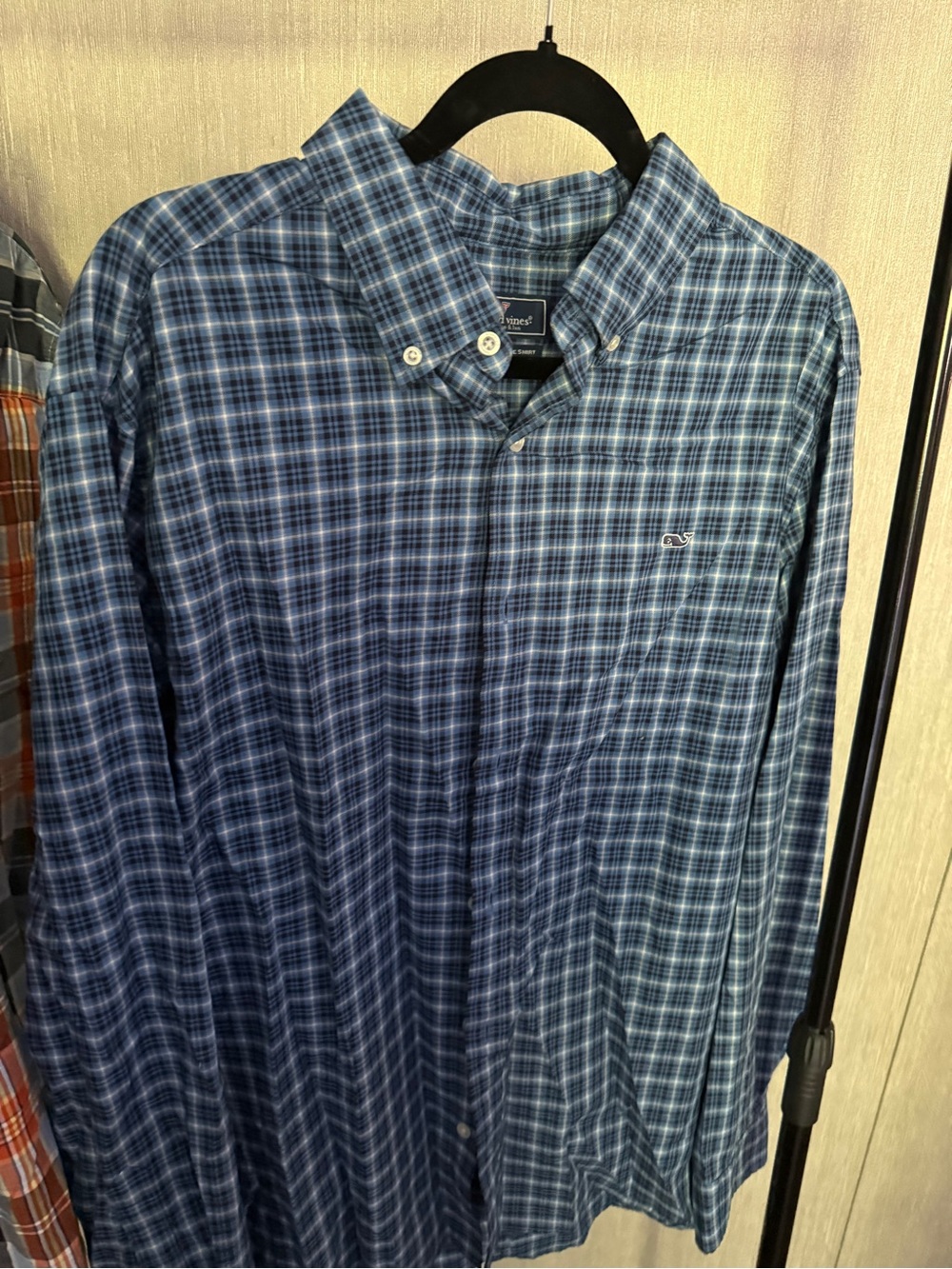 Vineyard Vines Blue Plaid Button-Down Shirt